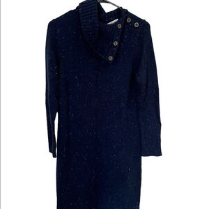 Talbots Cowl Neck Knit Sweater Dress S
